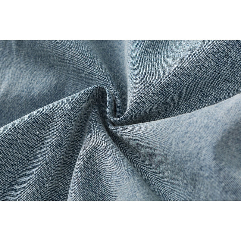 Unique Toggle Denim Chambray Shirt on Sale - Men's and Women's Short Sleeve Vintage Style - Seakoff