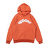 Vibrant Orange Sp5der Hoodie - Trendy Web Print Hooded Sweatshirt - Seakoff