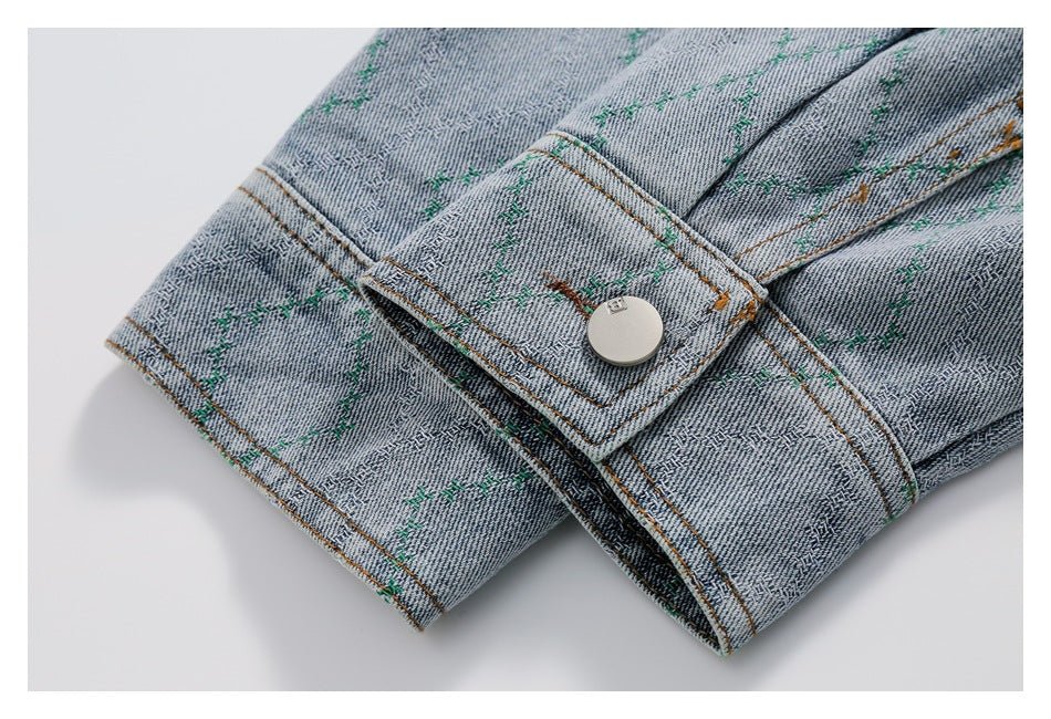 Vintage Denim Chambray Jacket on Sale - Men's and Women's Patterned Short Sleeve - Seakoff