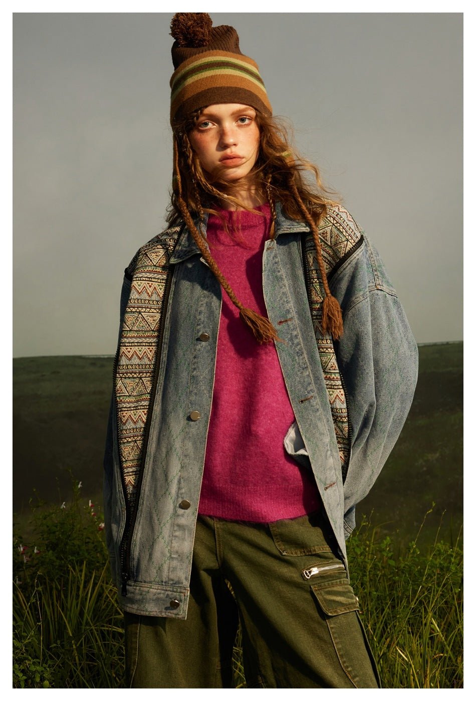 Vintage Denim Chambray Jacket on Sale - Men's and Women's Patterned Short Sleeve - Seakoff