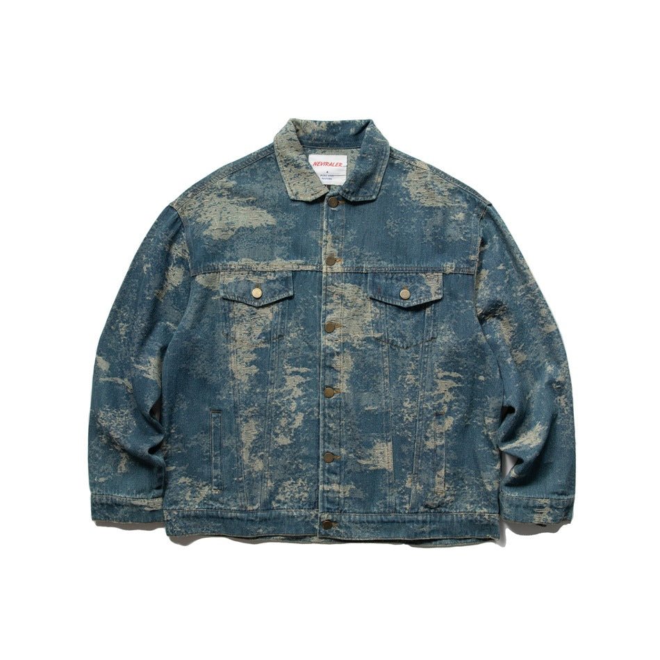 Vintage Distressed Denim Jacket on Sale - Men&