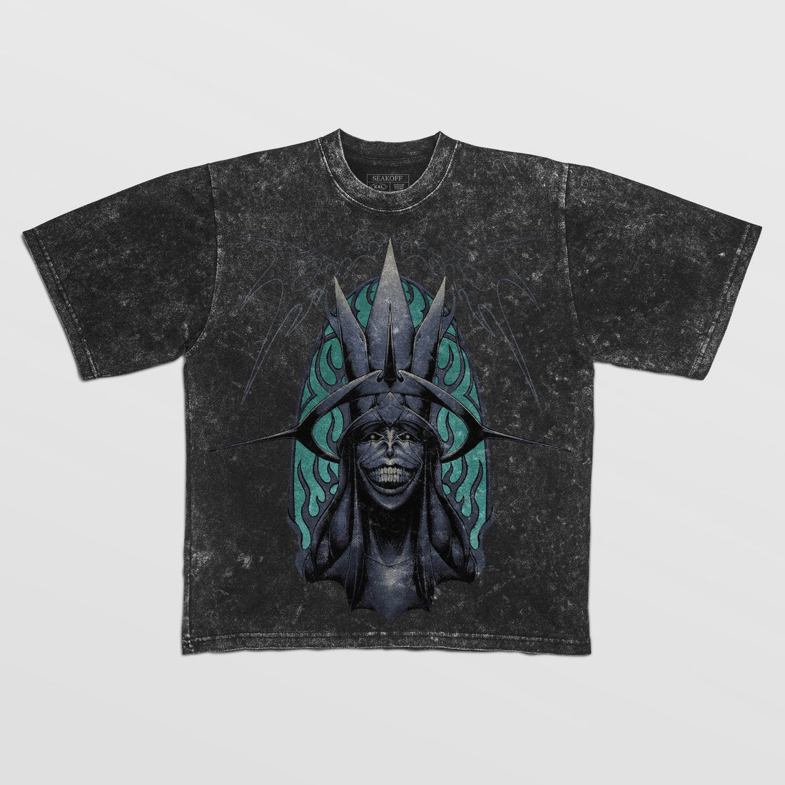 Vintage Solo Leveling Anime Graphic Tee - Monarch of Frost Design | Premium Quality Shirt - Seakoff