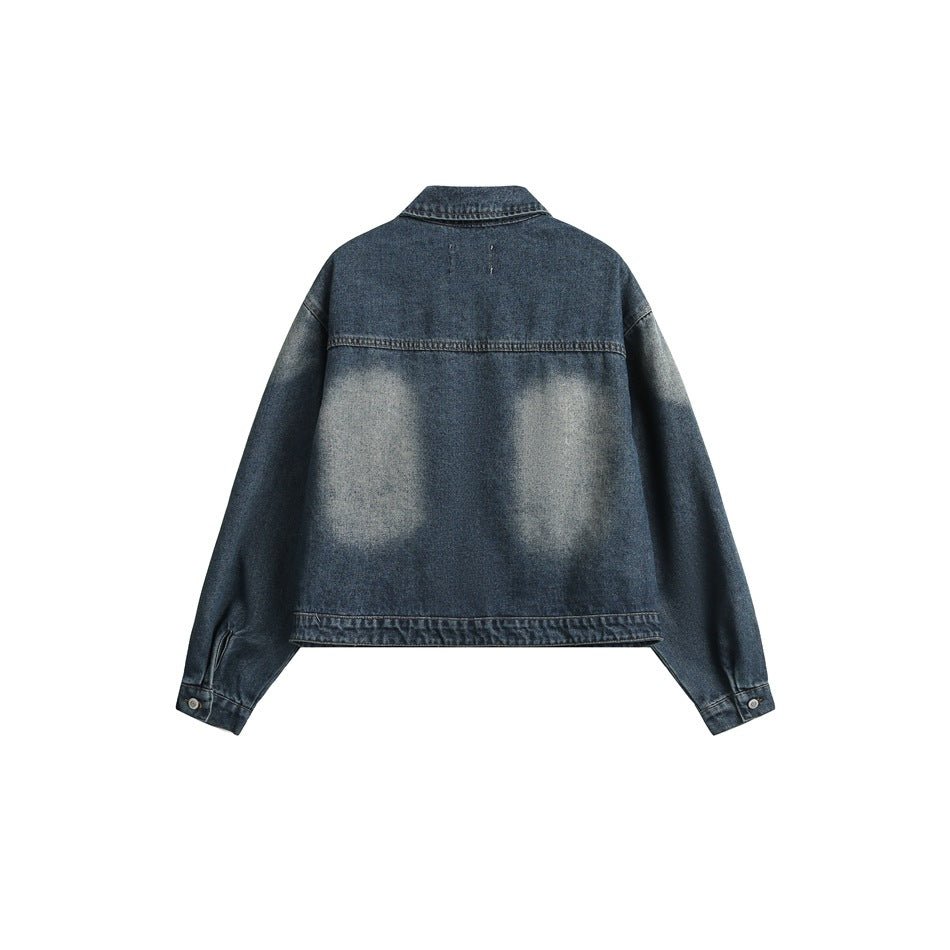 Vintage Washed Denim Chambray Jacket on Sale - Men&