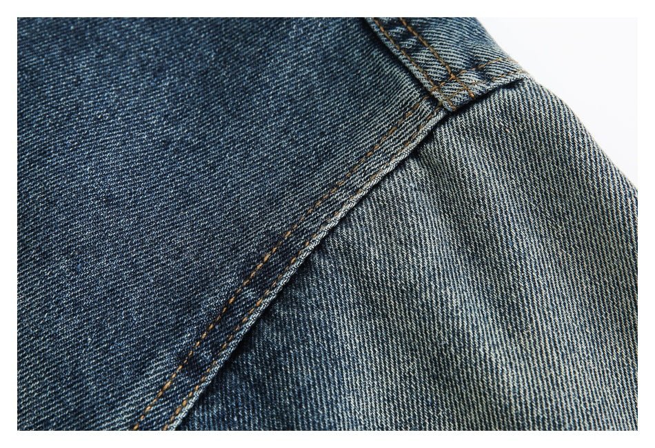 Vintage Washed Denim Chambray Jacket on Sale - Men's and Women's Long Sleeve Classic Style - Seakoff