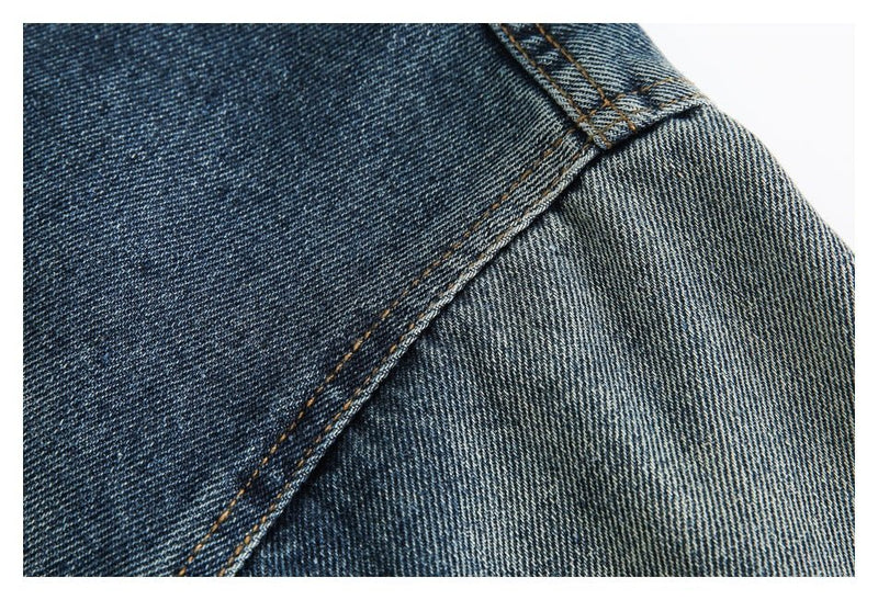 Vintage Washed Denim Chambray Jacket on Sale - Men's and Women's Long Sleeve Classic Style - Seakoff