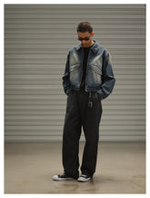 Vintage Washed Denim Chambray Jacket on Sale - Men&