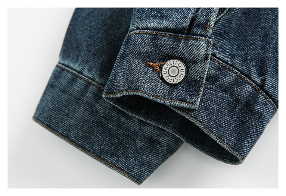 Vintage Washed Denim Chambray Jacket on Sale - Men's and Women's Long Sleeve Classic Style - Seakoff