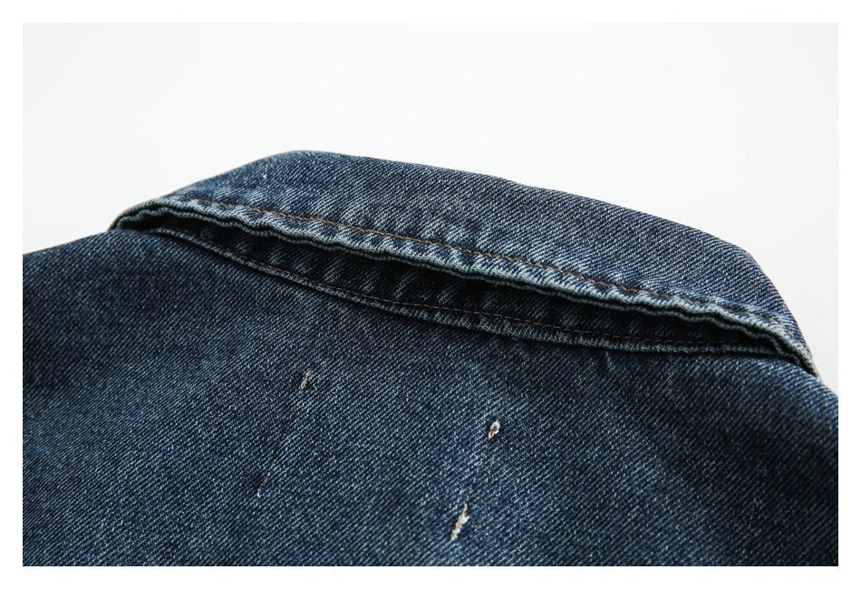 Vintage Washed Denim Chambray Jacket on Sale - Men&