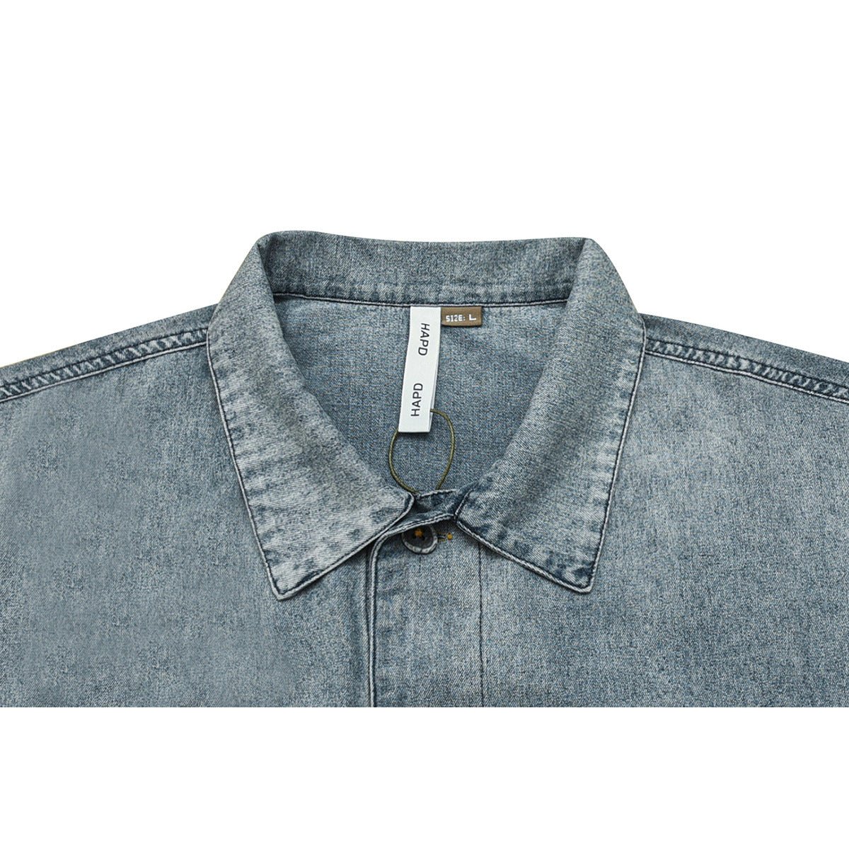 Vintage Washed Denim Chambray Shirt on Sale - Men's and Women's Short Sleeve Classic Style - Seakoff