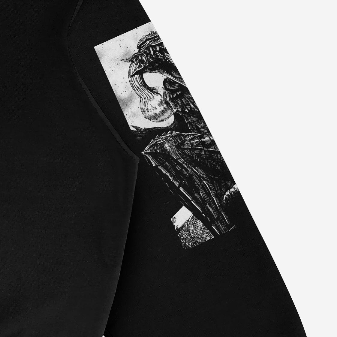 Berserk Manga Panel Hoodie – Black Oversized Streetwear